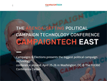Tablet Screenshot of campaigntecheast.com